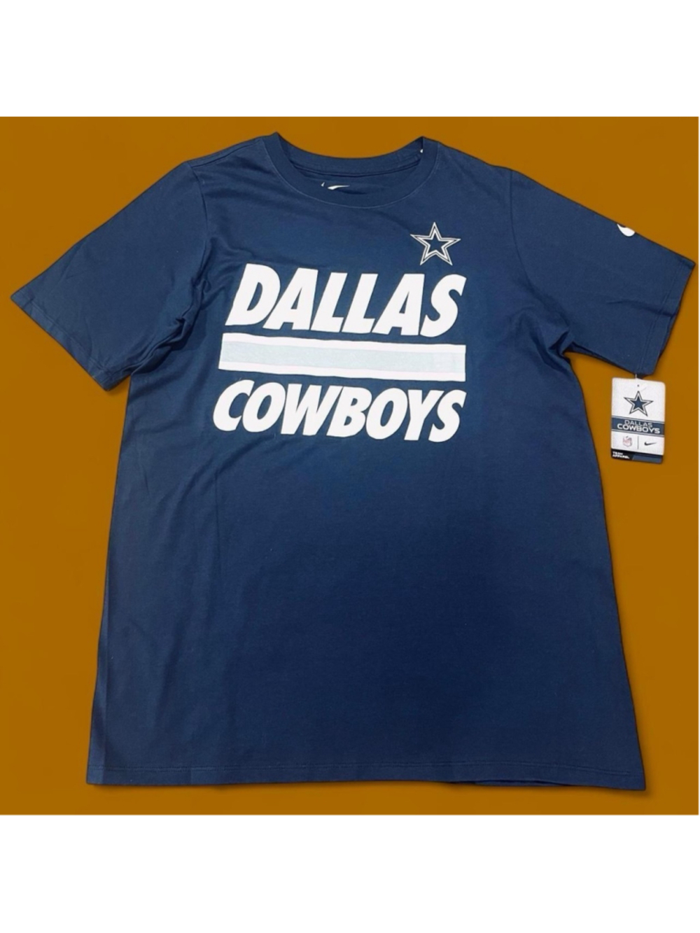 Dallas Cowboys Nike T-Shirt Youth XL Navy NFL Football New With Tags